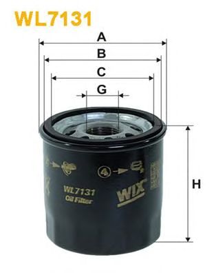 WIX FILTERS wl7131 -  Фильтр масляный двигателя